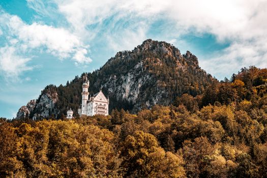 Neuschwanstein Castle before the coaches — Munich