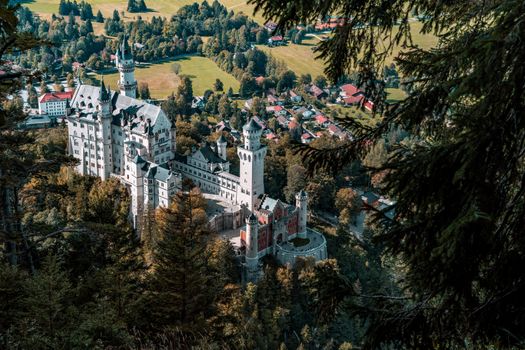 Neuschwanstein Castle before the coaches — Munich