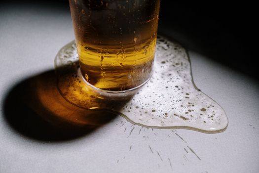 A Clear Drinking Glass With Brown Liquid