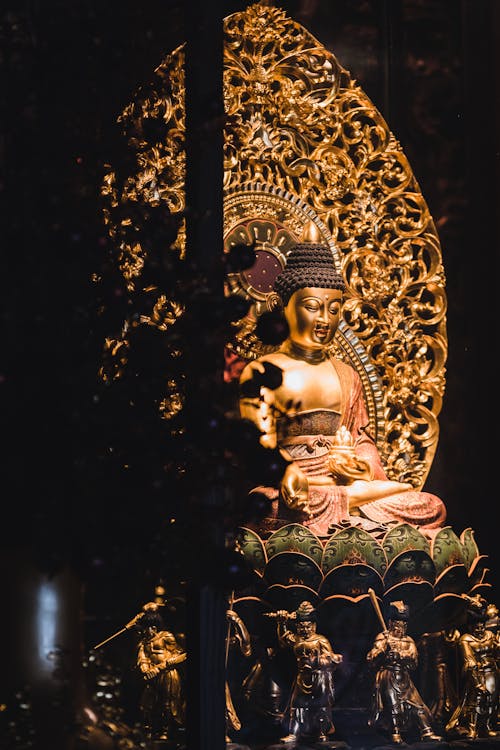 Kostnadsfri bild av buddha, buddhism, gyllene