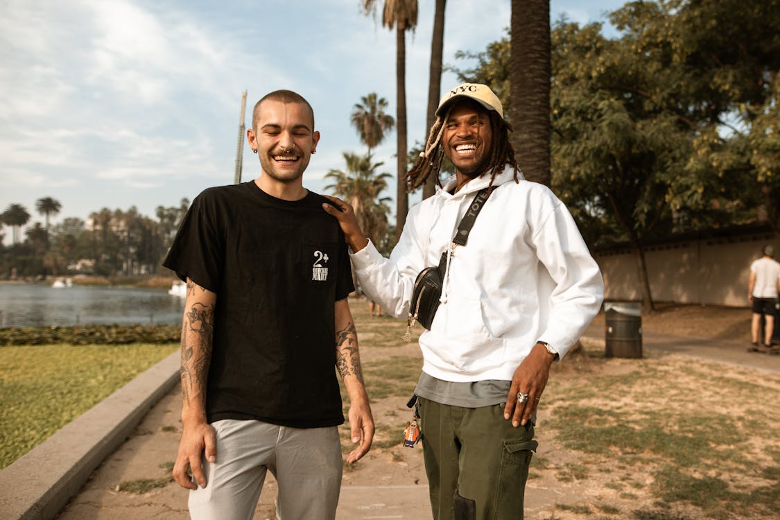 Couple of Friends Laughing