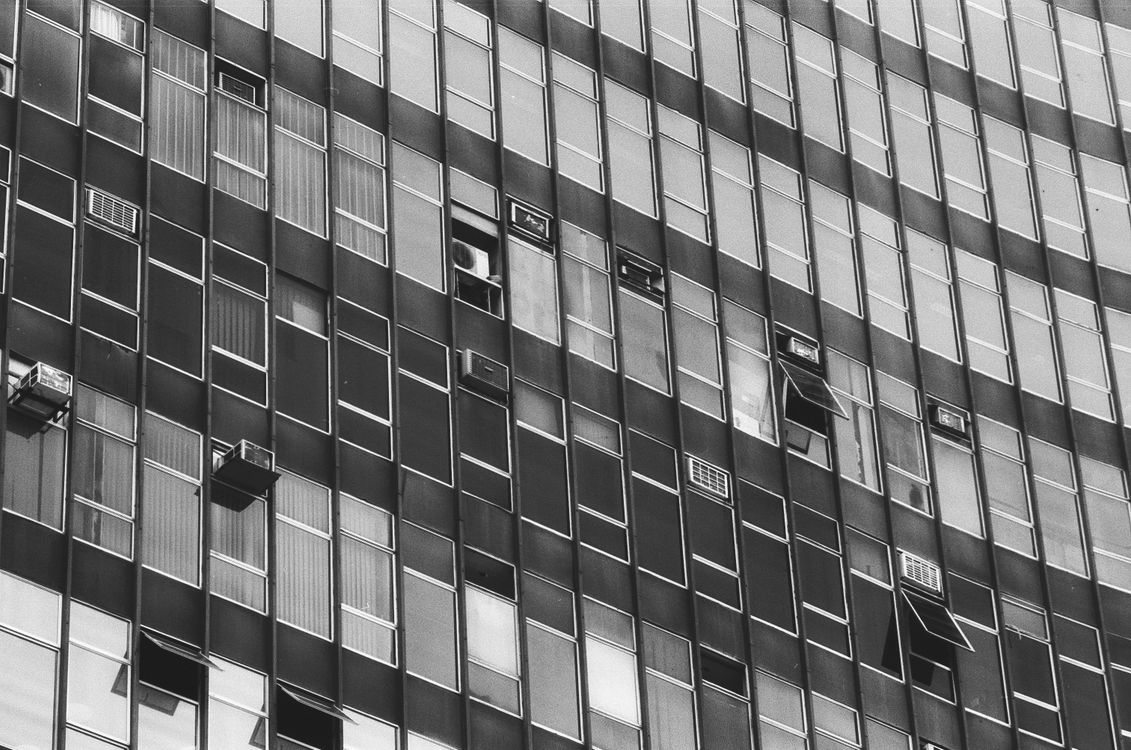 Close-up of the Glass Windows of a Building · Free Stock Photo