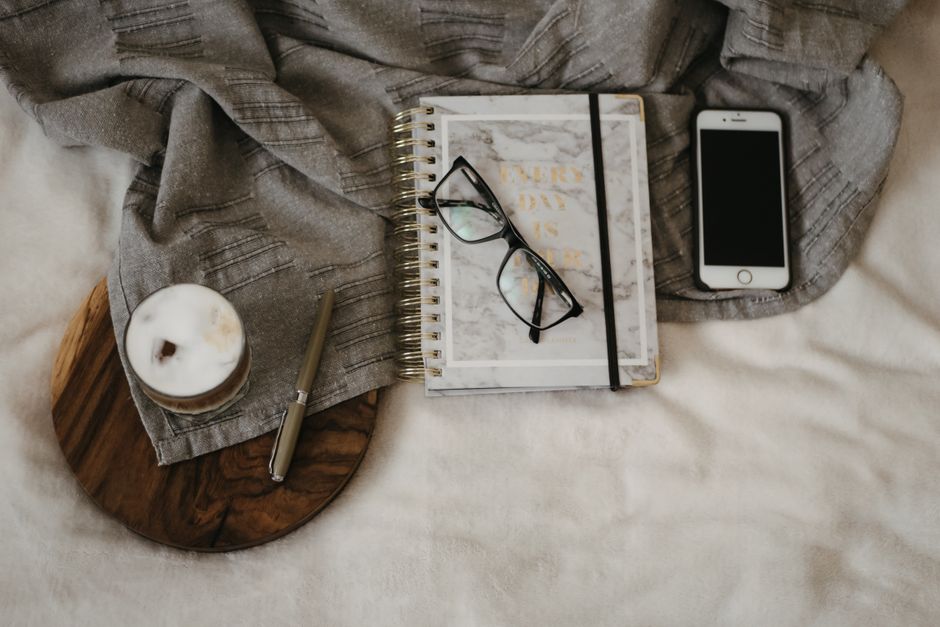 morning routine notebook lifestyle photo 1