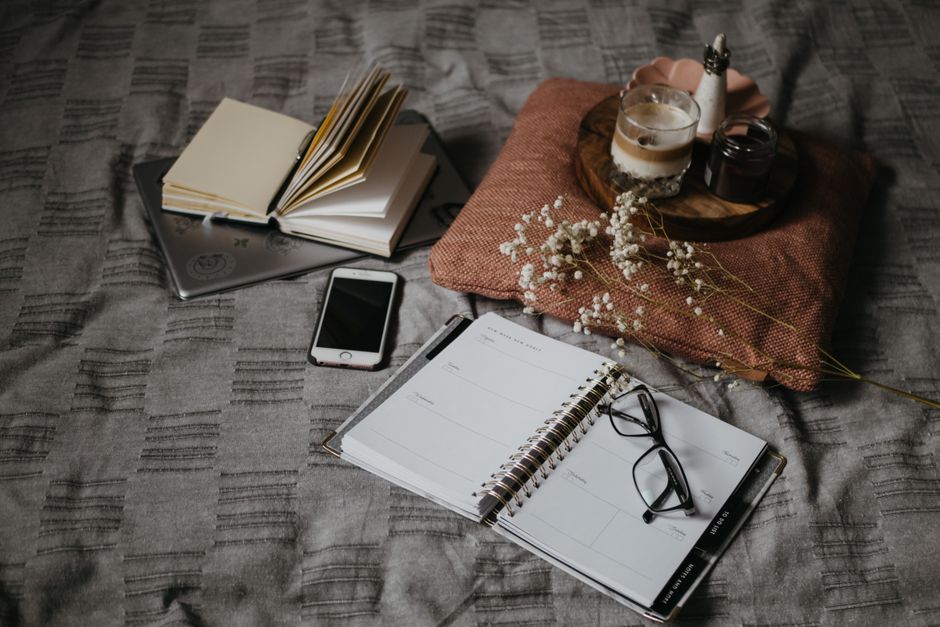 morning routine notebook real home lifestyle photo 2