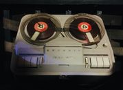 White and Brown Vinyl Record Player