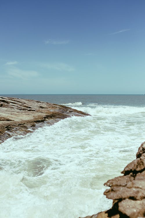 açık hava, dalgalar, deniz içeren Ücretsiz stok fotoğraf