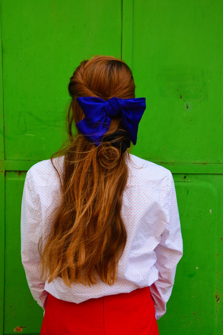 Woman With Hair Bow