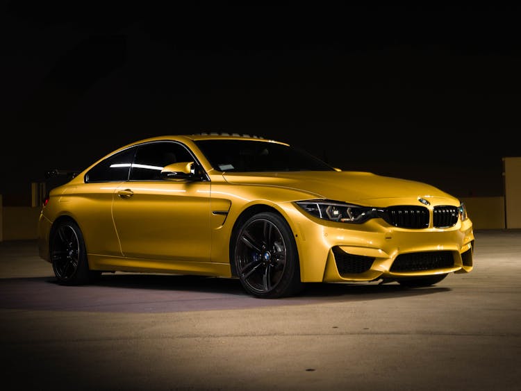 Yellow Bmw Sports Car