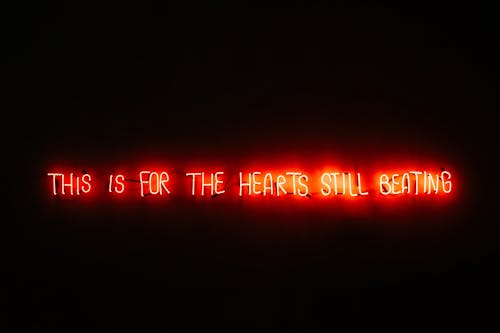 Red and Black Neon Light Signage