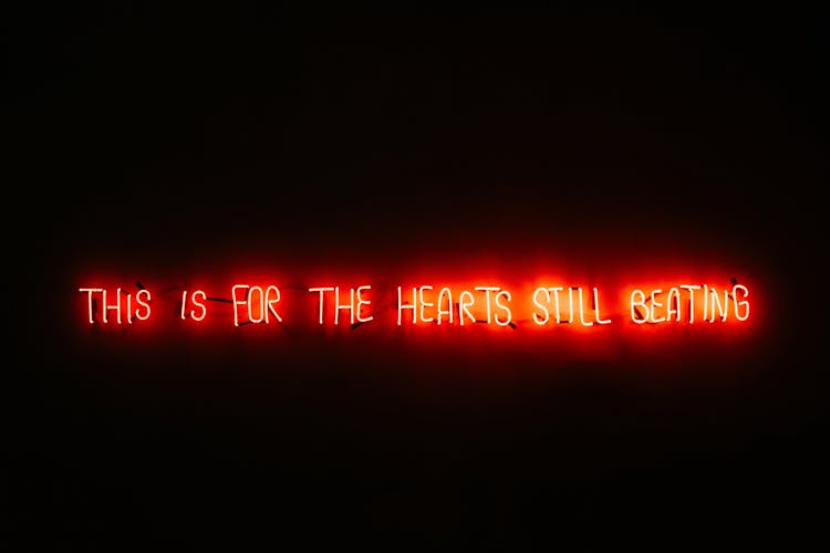 Red And Black Neon Light Signage