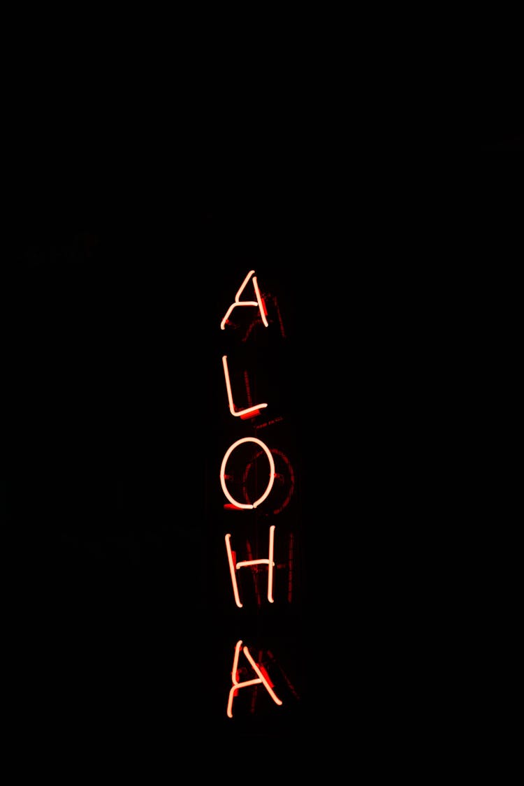 Aloha Neon Sign