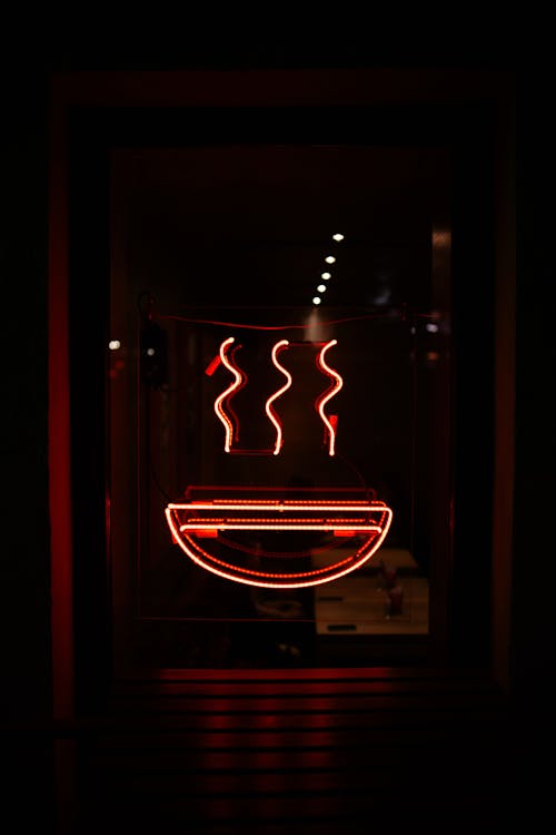 Red Neon Light Signage