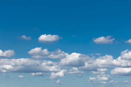 Cumulus White Clouds on Blue Sky