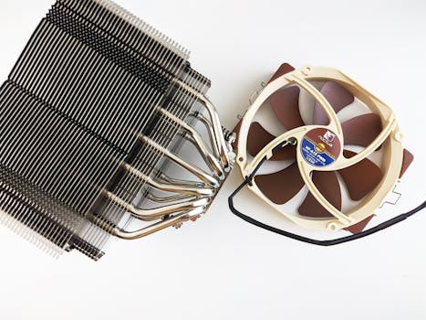 High-tech cooling fan for PCs showcased in a detailed close-up.