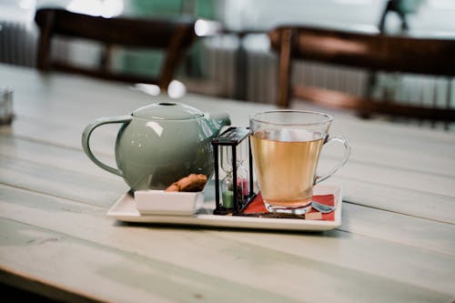 ティーポット, ドリンク, 紅茶1杯の無料の写真素材