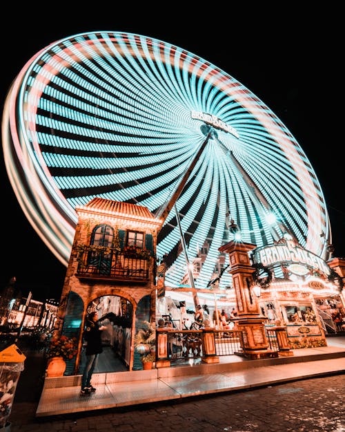 Fotobanka s bezplatnými fotkami na tému dlhá expozícia, karneval, podhľad