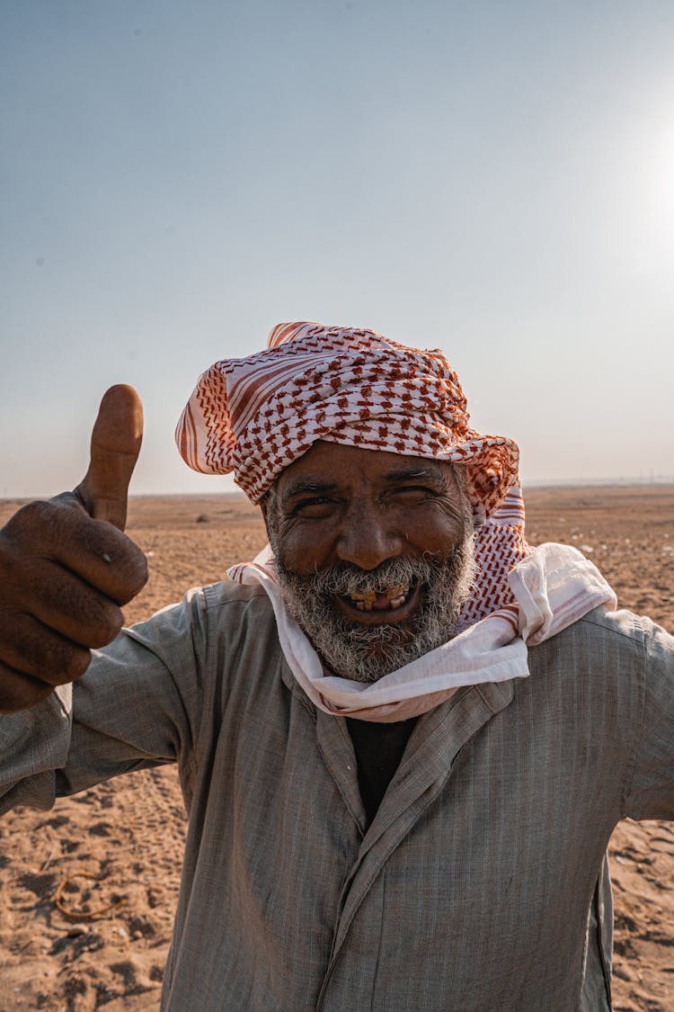 Happy Man Giving Thumbs Up