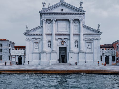 Medieval church located on Grand canal in Venice Italy