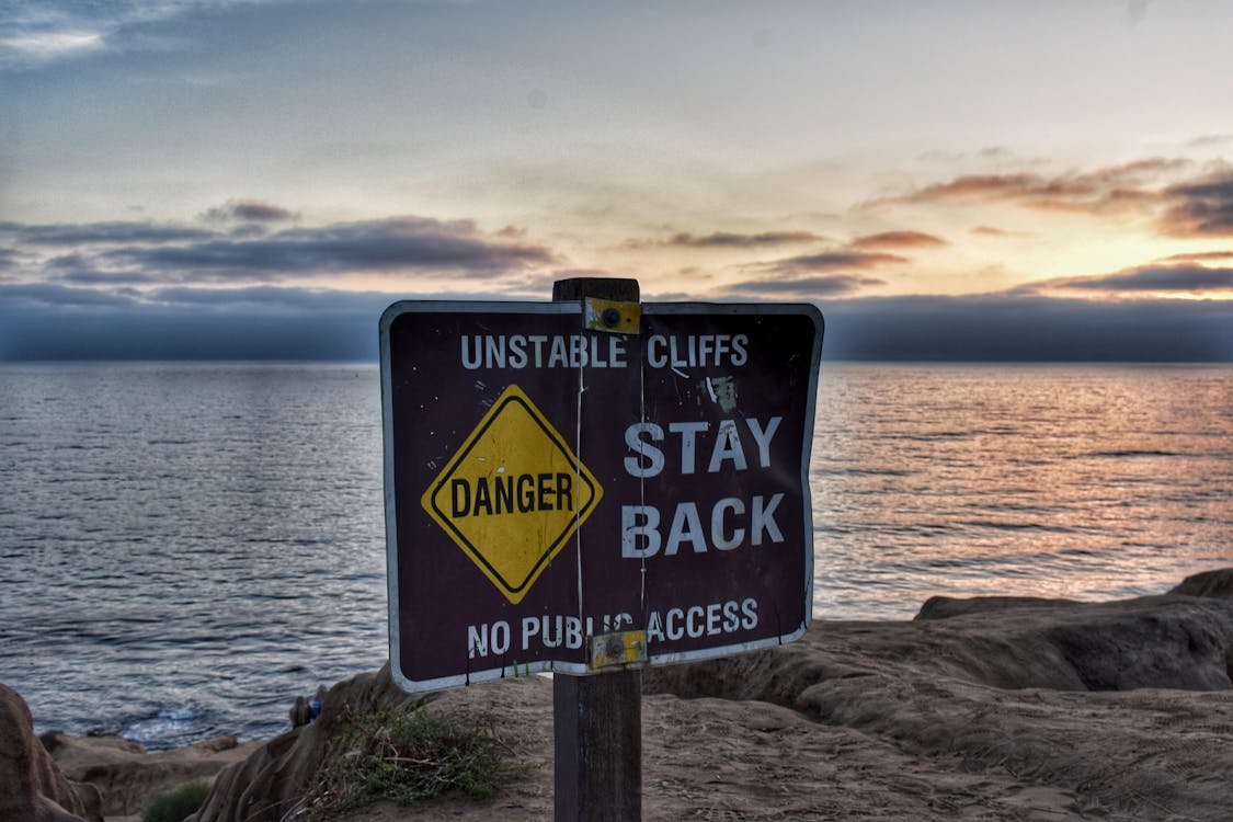 Danger Stay Back Signage