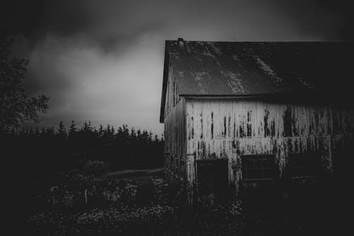 Free stock photo of barn, clouds sky, cloudy