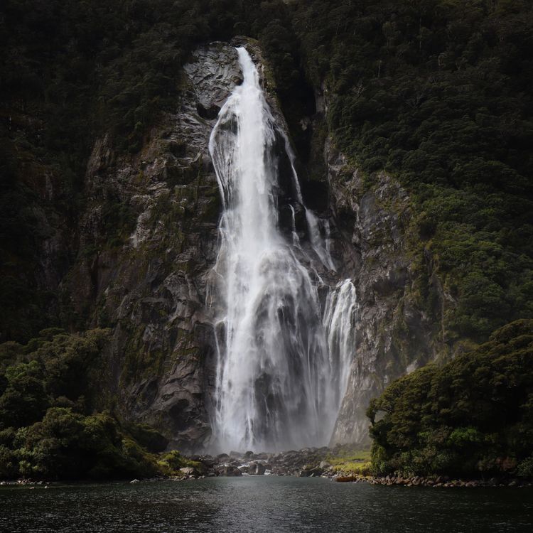 Waterfall on Rock · Free Stock Photo