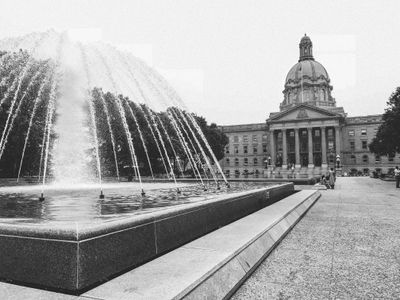 **Alt text:** `Alberta Legislature Building in downtown Edmonton, Alberta's capital city`
