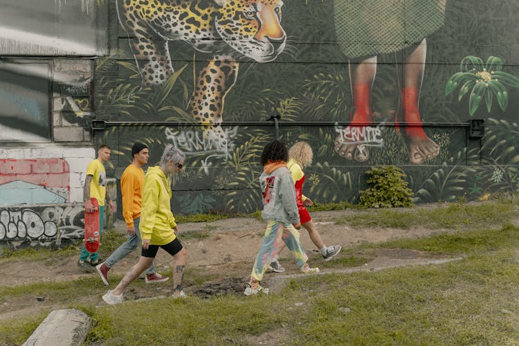 Photo Of Stylish People Walking