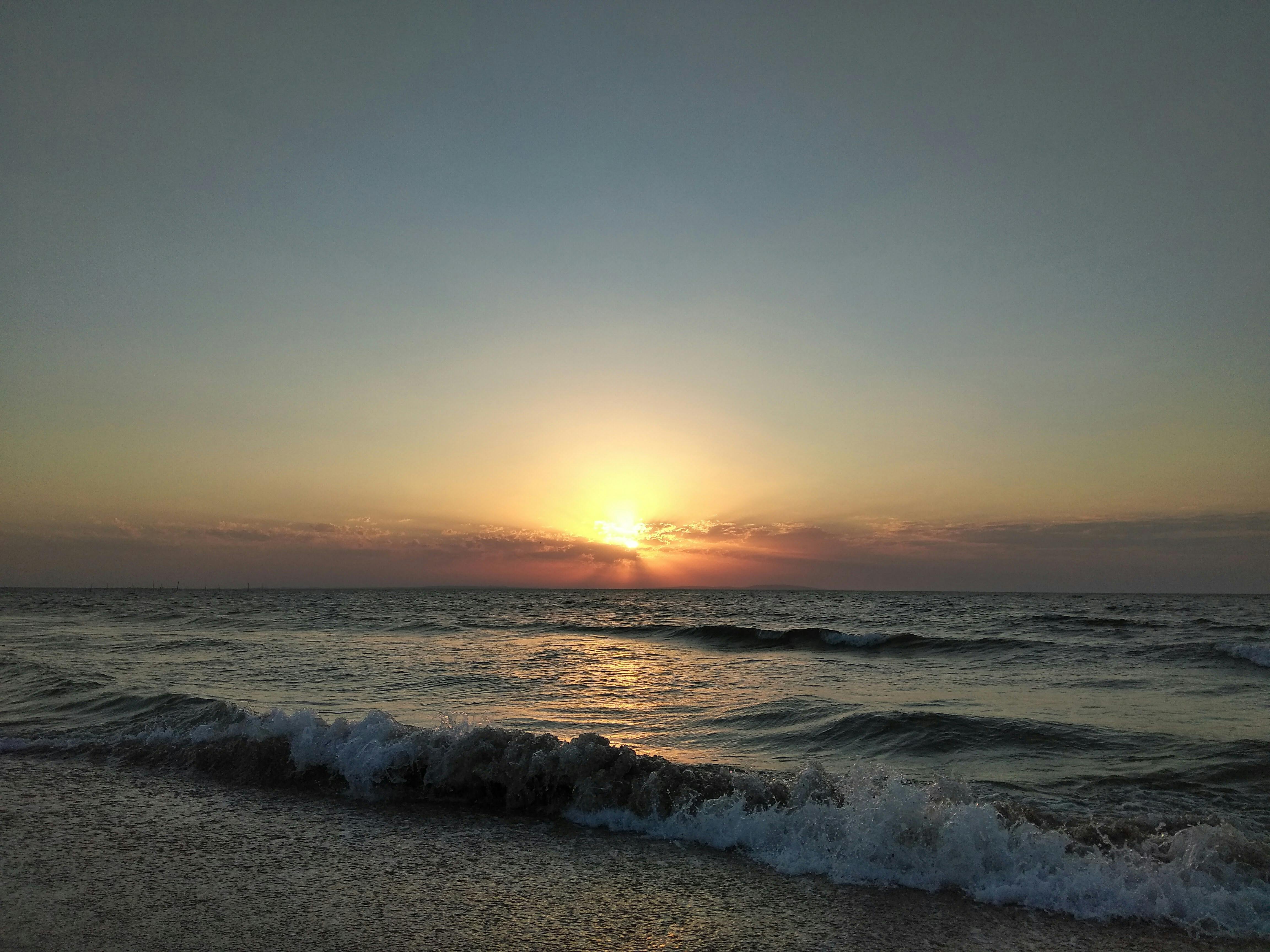 Foto Gratuita Di Mare Sera Tramonto