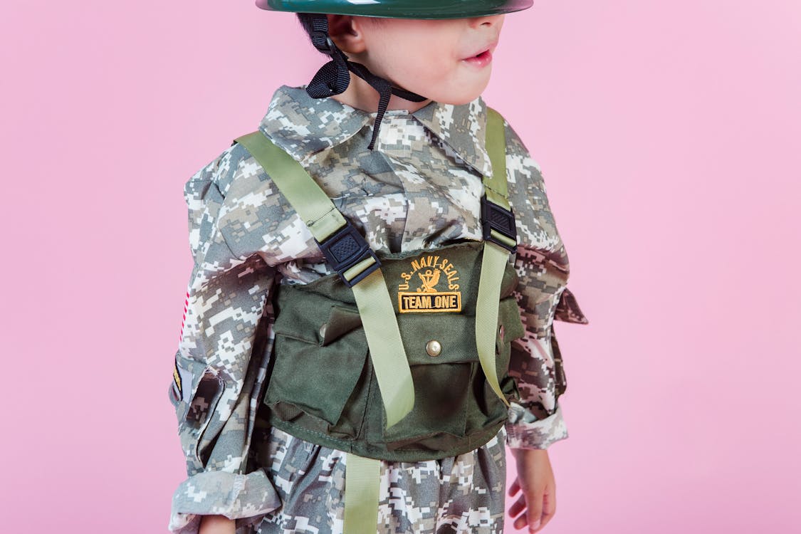 Kid's Pink Camo Trooper Costume