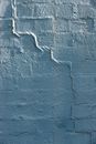 Blue Concrete Wall With White Paint