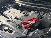 Black and Red Car Engine