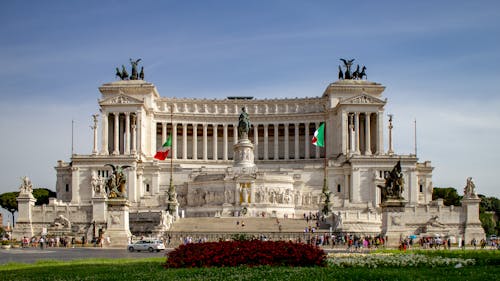 The Piazza Venezia Square in Rome Italy