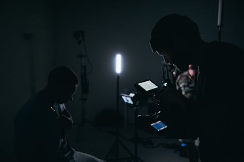 Videographer recording an Artist