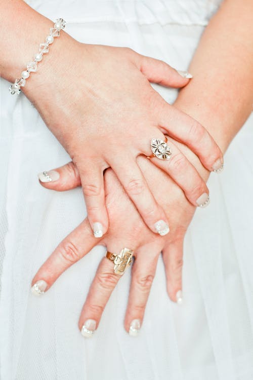 Free Hands with rings Stock Photo