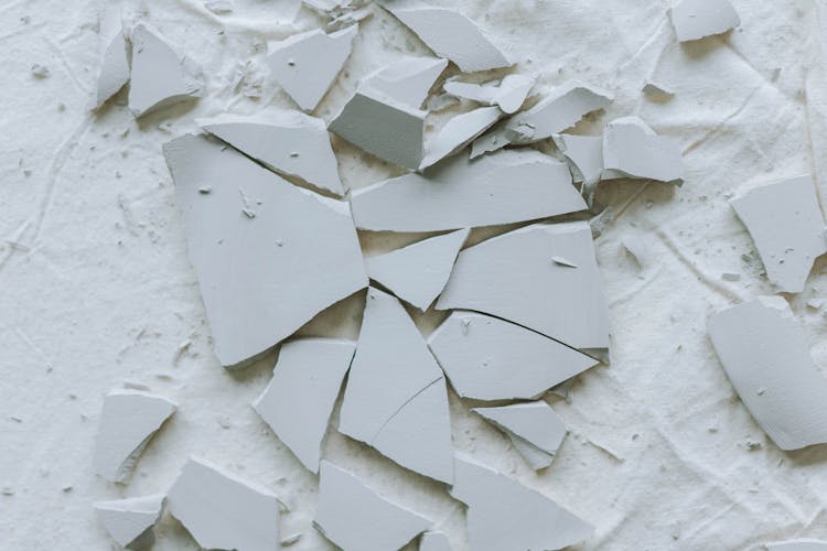 Shards Of A Broken Ceramic Tile