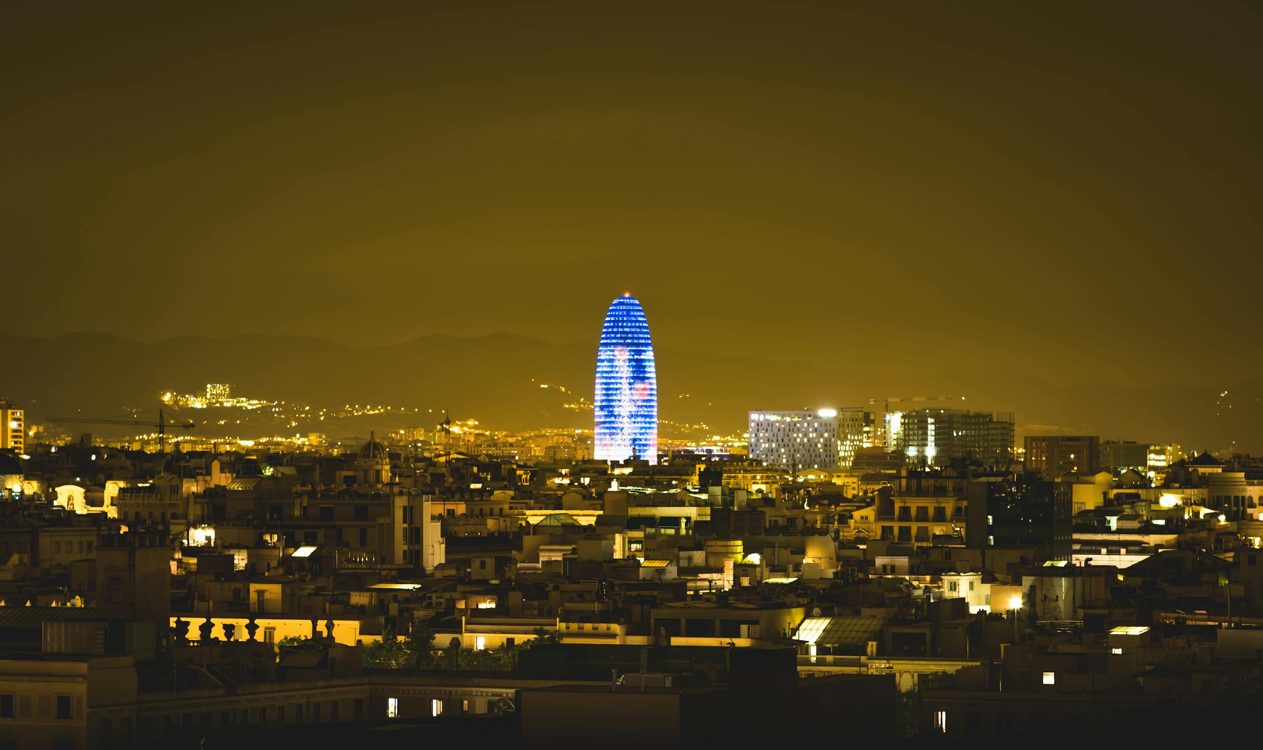 Barcelona City at Night