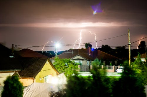 Free stock photo of lightning, lightning strike, nature