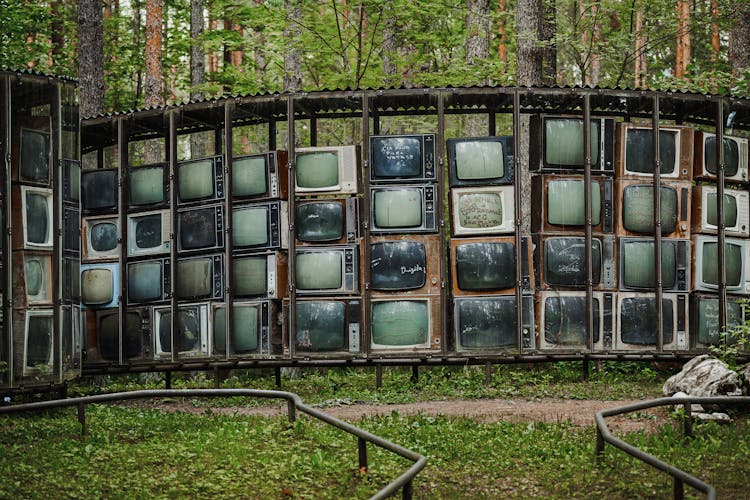 Old TV Sets On Display 