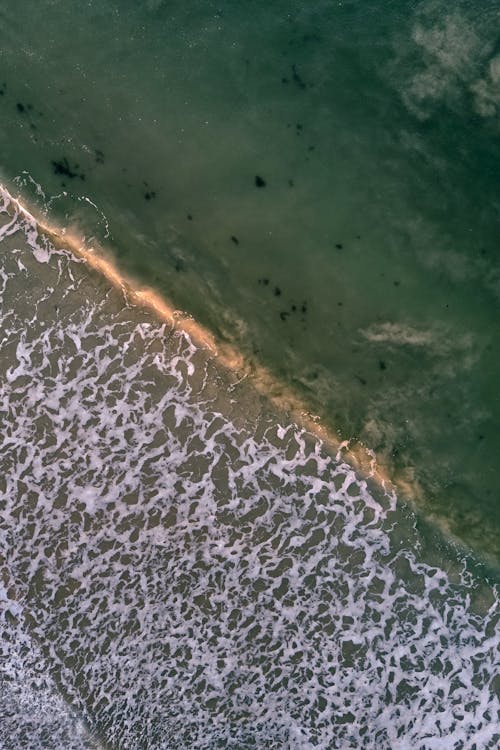 Fotos de stock gratuitas de foto aérea, foto con dron, las olas del mar