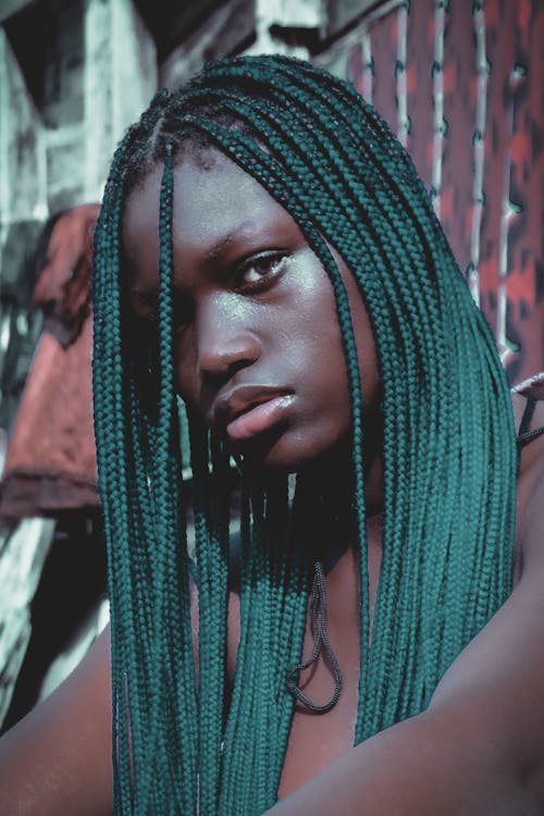 Portrait of a Woman with Dreadlocks