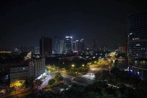 City Buildings at Night