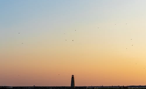 Бесплатное стоковое фото с восход, закат, маяк