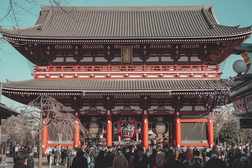 People Standing Near Hozomon