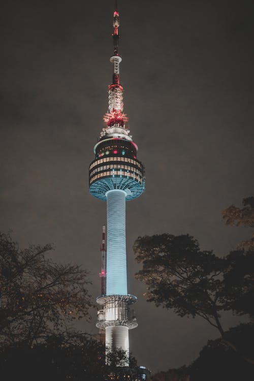 Free A View of the N Seoul Tower in South Korea Stock Photo