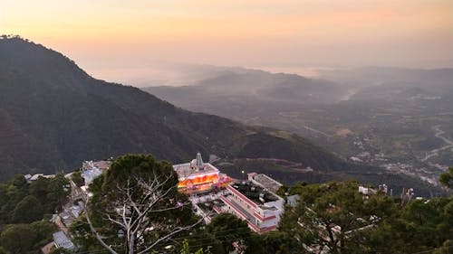 Buildings on Top of Mountain