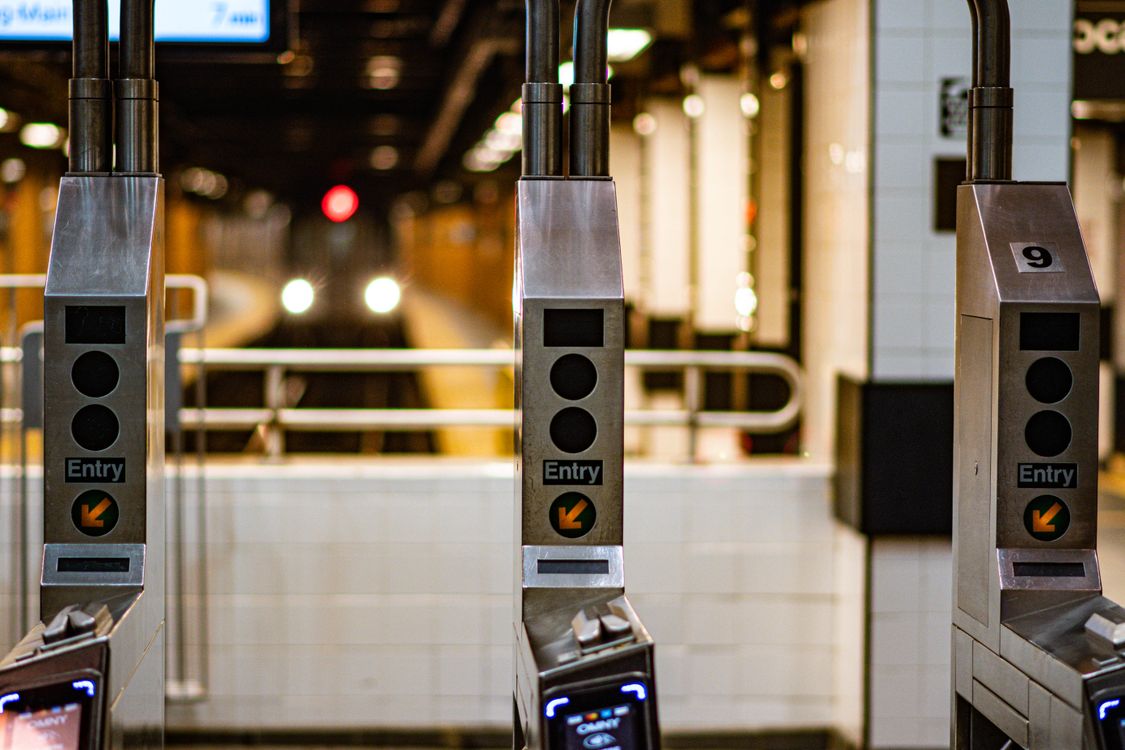 Close-up Photo of Ticket Gate · Free Stock Photo