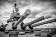 Low Angle Shot of Warship