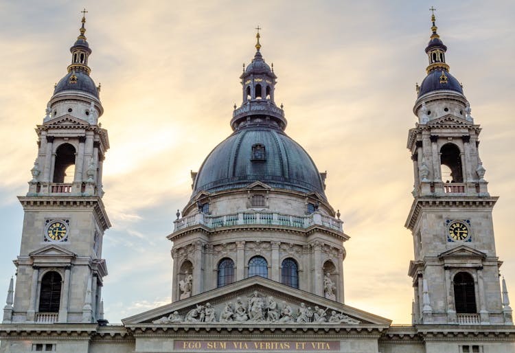 Low Angle Shot Of St. Stephen's Basilica 