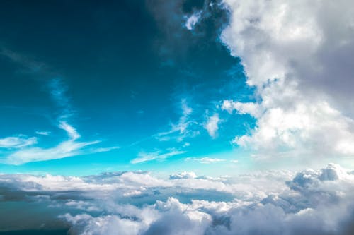 Awan Putih Dan Langit Biru