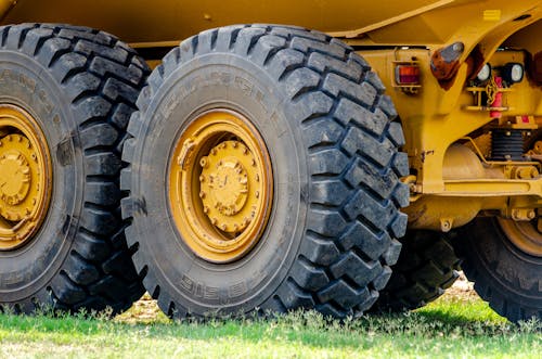 Close-up Photo of a Truck's Tire